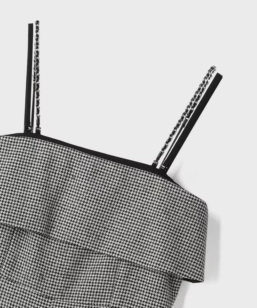 GRACE CONTINENTAL チドリツイードサロペット 2025AW