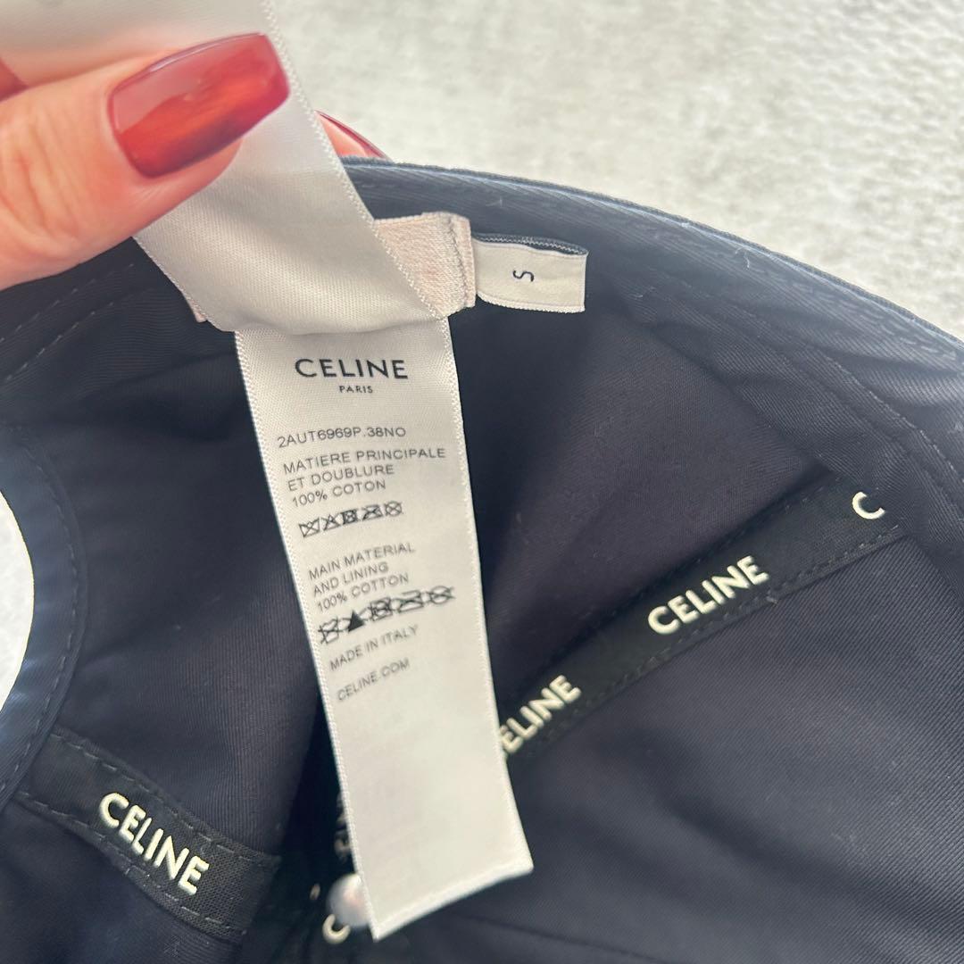 セリーヌ　キャップ　ブラック　S