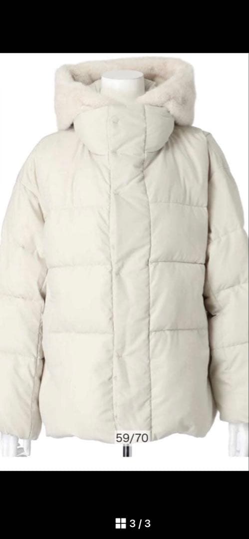 Arpege story ファー付き MINOTECH 中綿コート