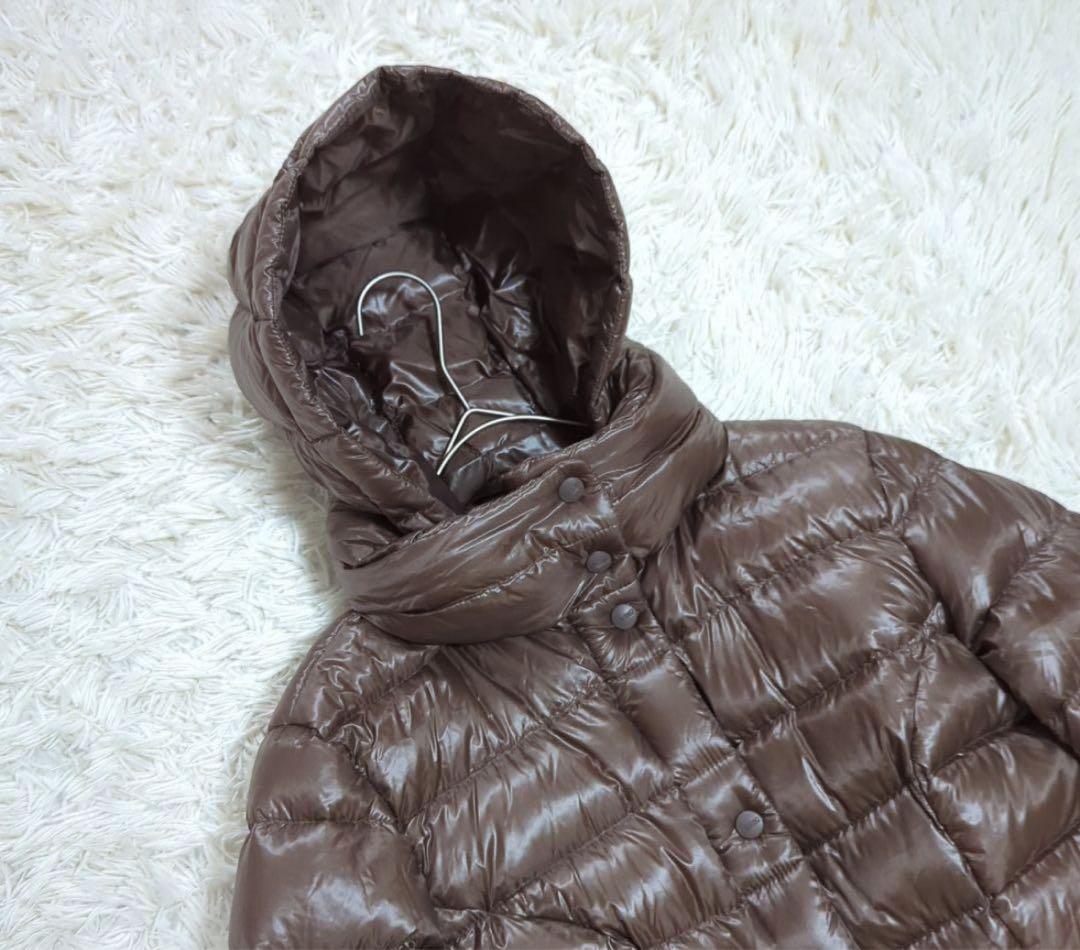 HERNO 2way ダウンコート Aライン ブラウン