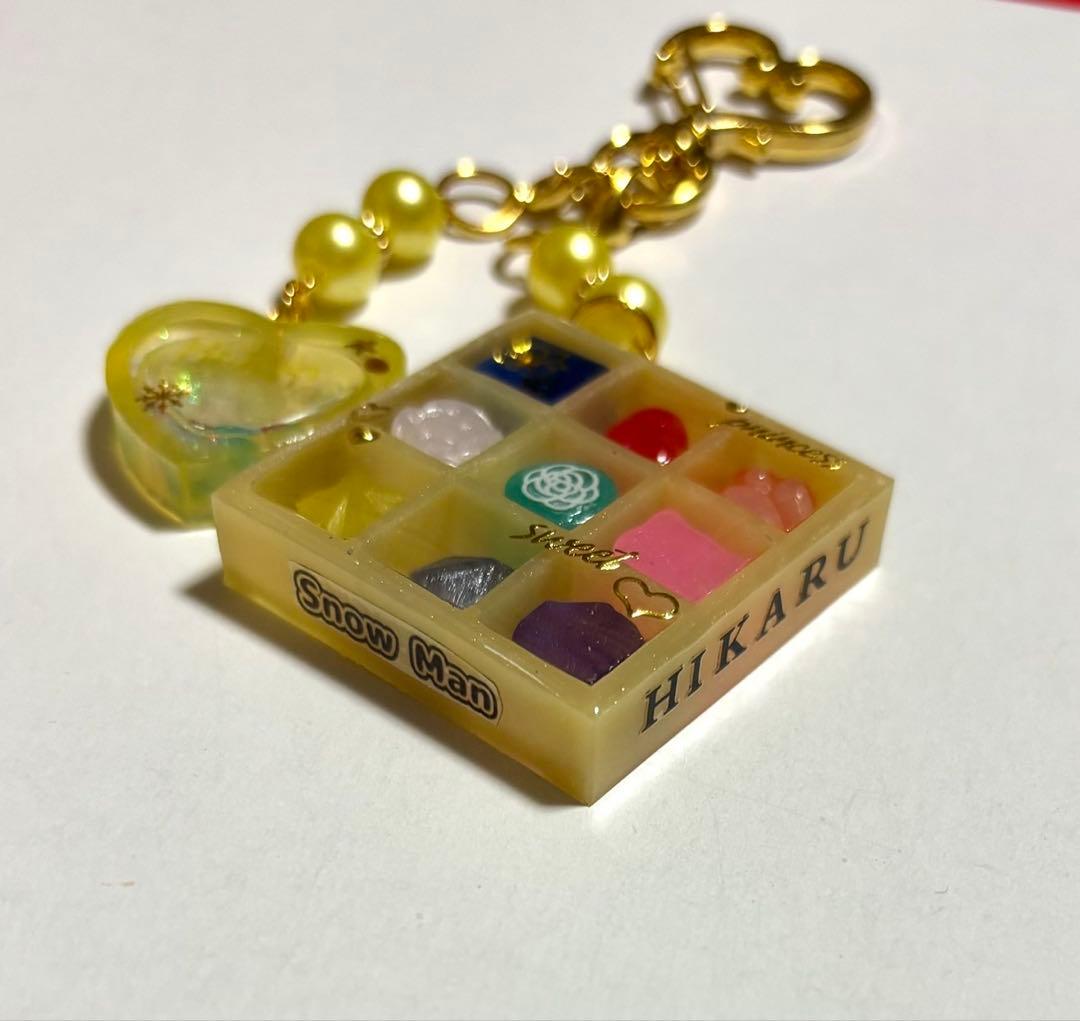 Man レジンキーホルダー ハンドメイド チョコボックス