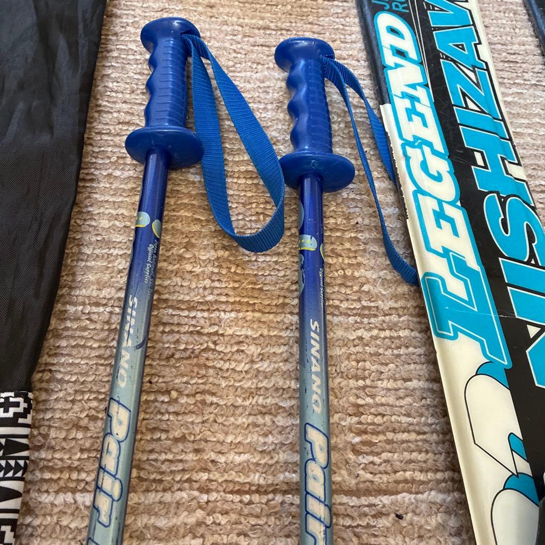 子供スキーセット NISHIZAWA120 ストック　ブーツバック、板ケース