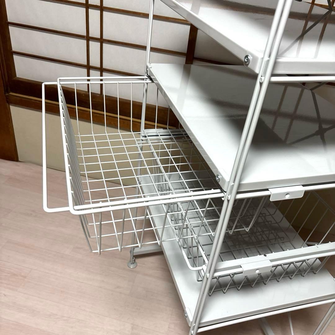 【美品】無印良品 スチールユニットシェルフ セット