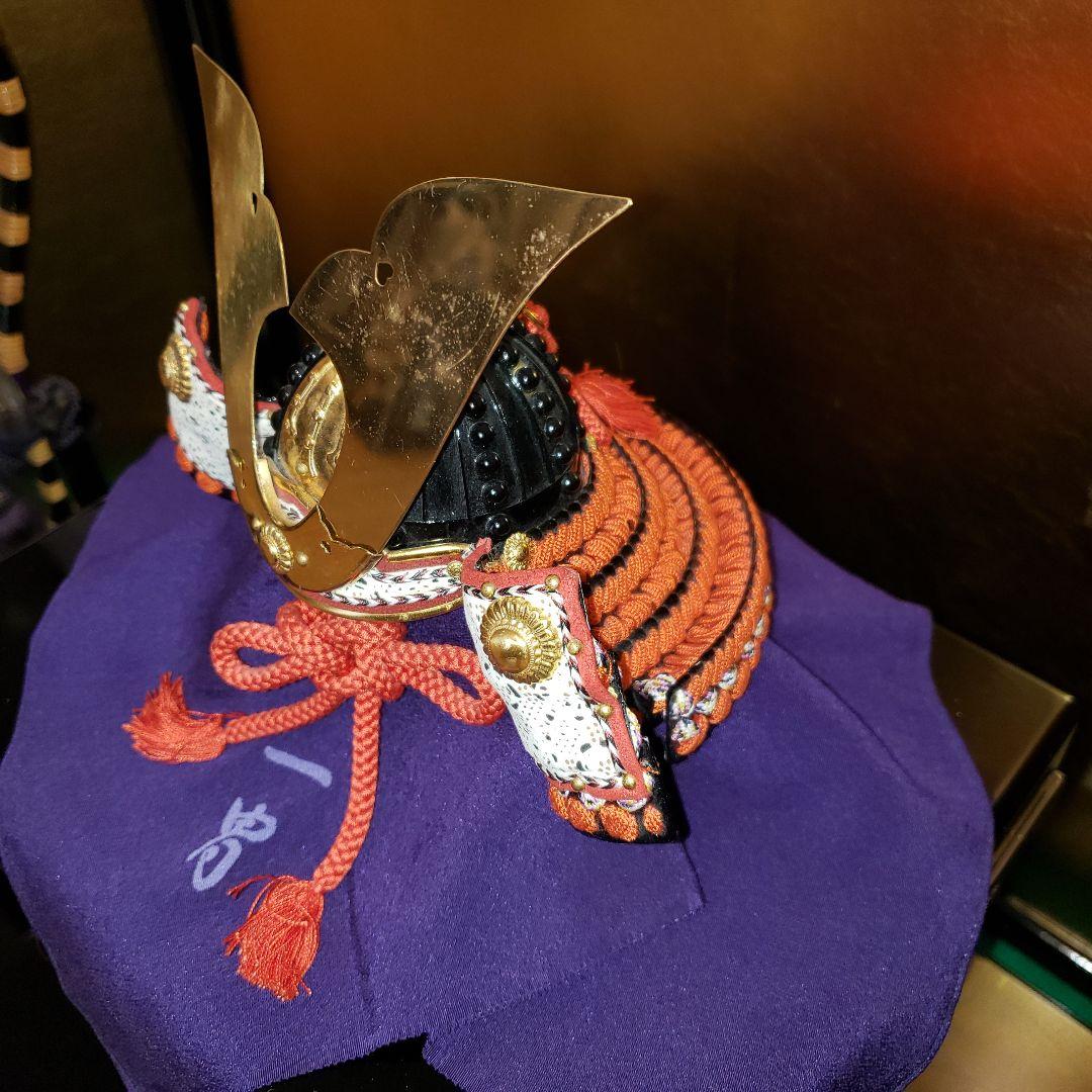 端午の節句 5月人形 立派な兜 弓矢 刀剣 黒の畳台　金屏風 まとめて