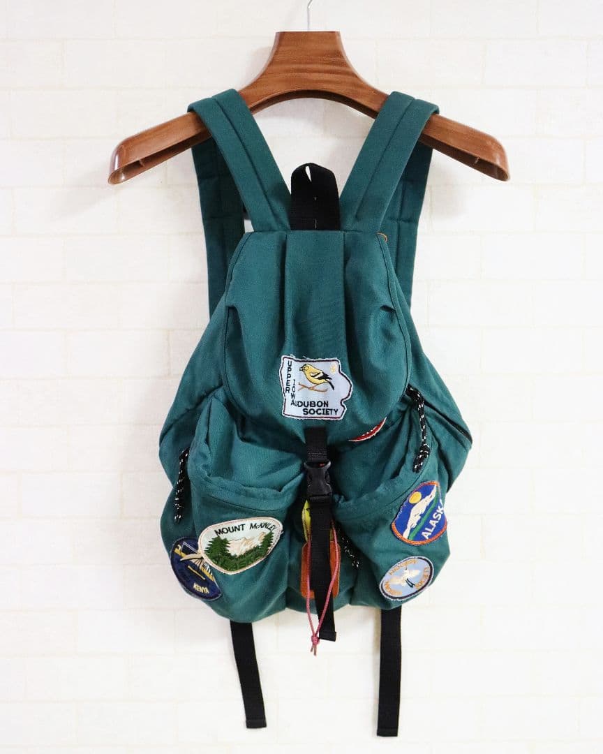 未使用 GO TO HOLLYWOOD ナイロンワッペンディパック【グリーン】