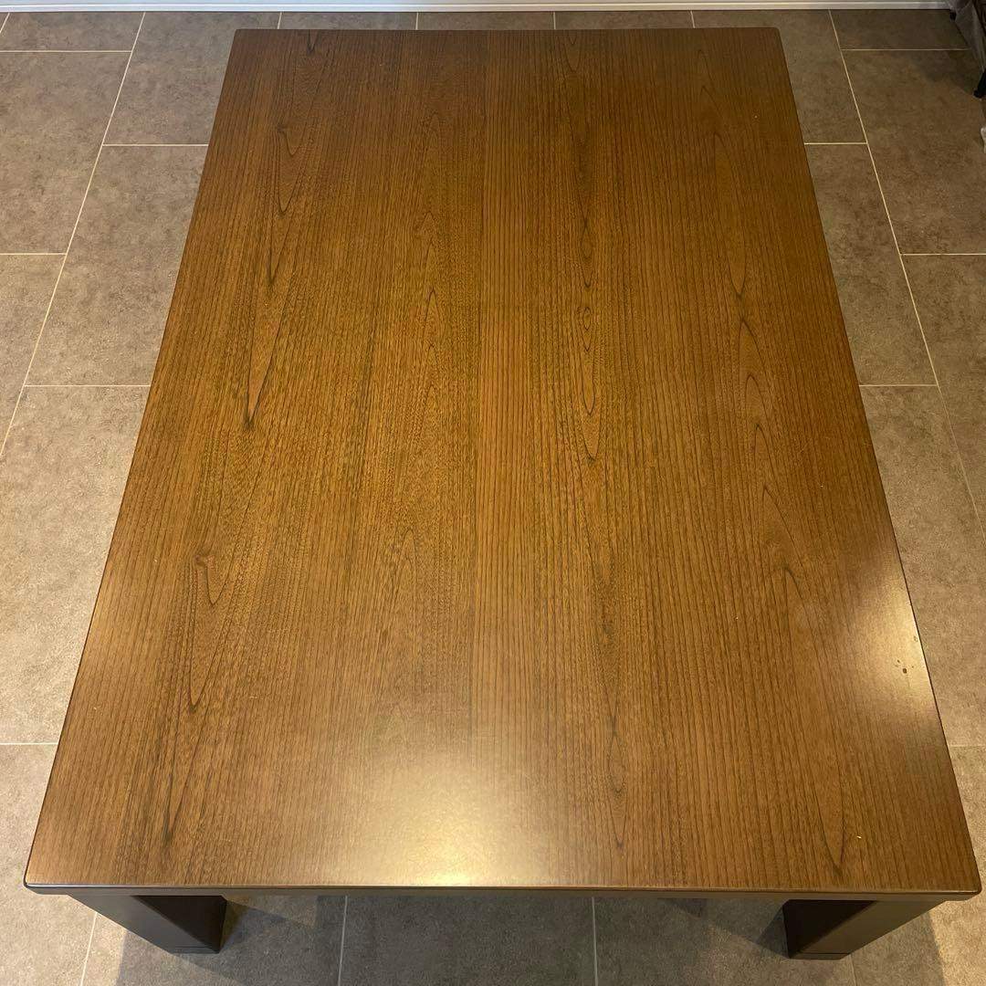 【引取限定/モダンデコ】ダークブラウン 木製 こたつ 長方形　120×80センチ