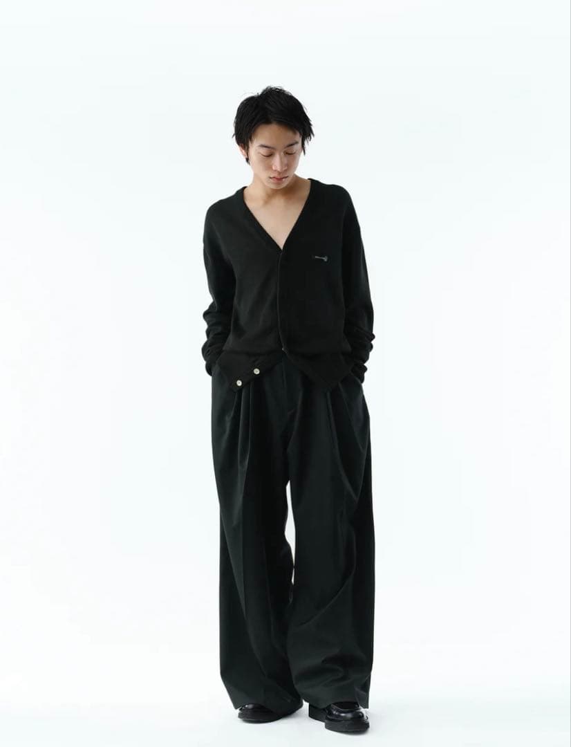 COMPACT LINER CARDIGAN .14【BLACK】
