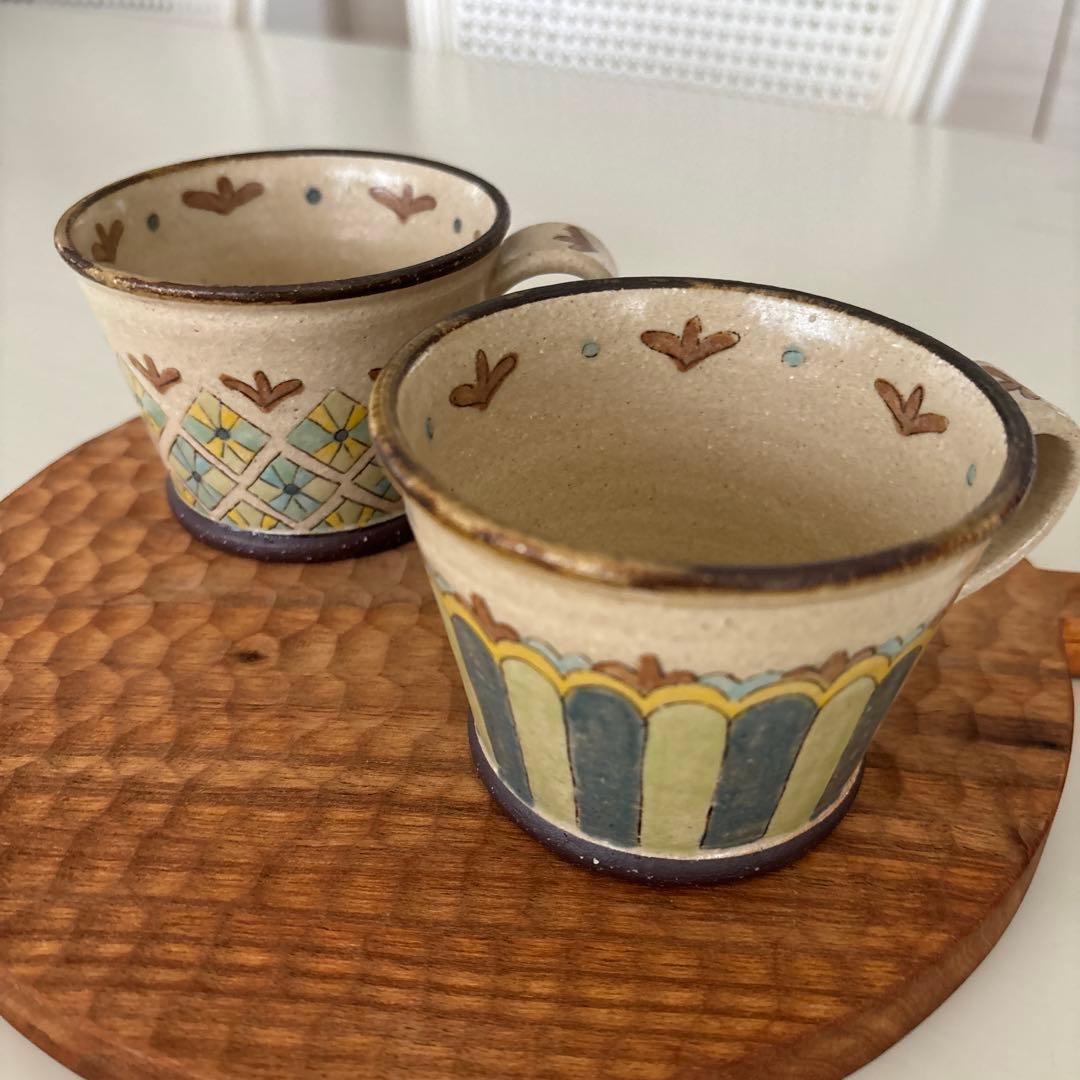 増山文 コーヒーカップ 2個セット 未使用品