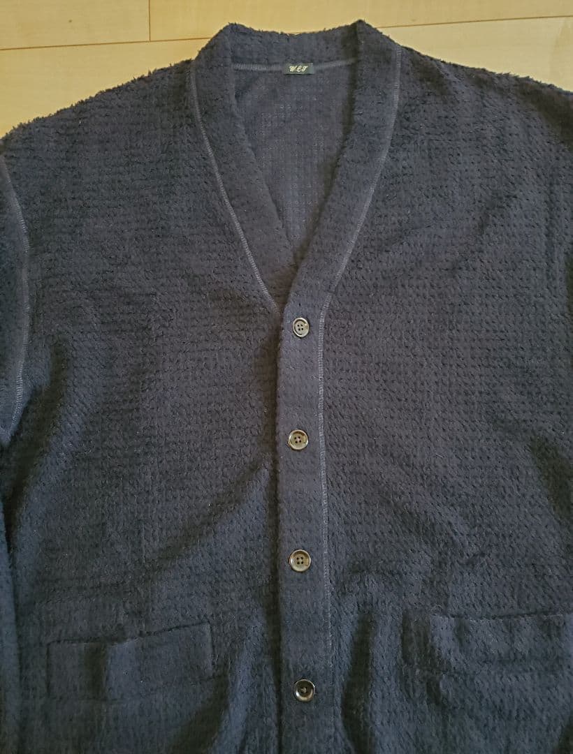 WILD LIFE TAILOR POLARTEC カ－ディガンL濃紺