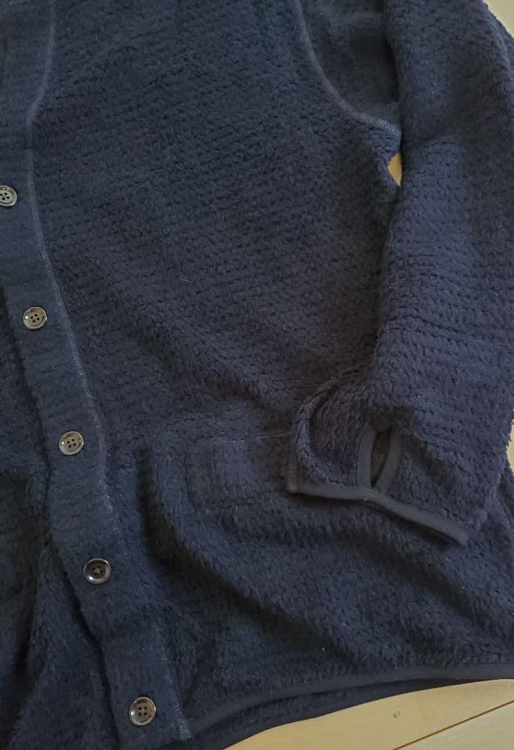 WILD LIFE TAILOR POLARTEC カ－ディガンL濃紺