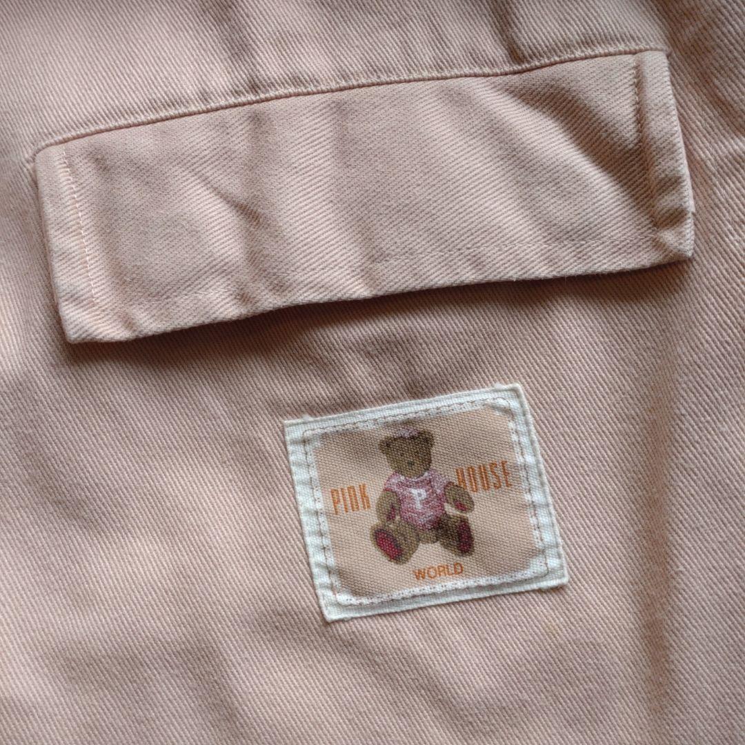 希少♡日本製 PINK HOUSE くま刺繍 ピンク ジャンパースカート