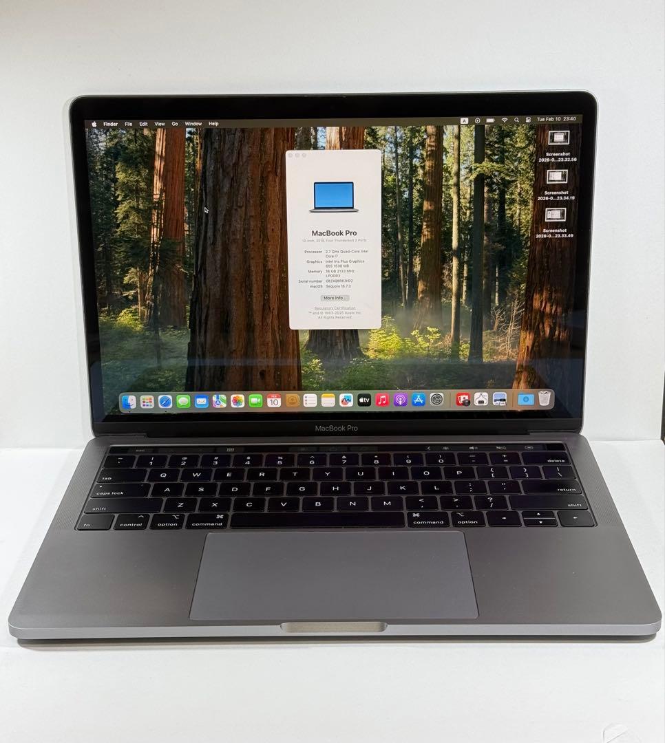 MacBook本体 Apple MacBook Pro 13 2018 i7/16GB/250GB