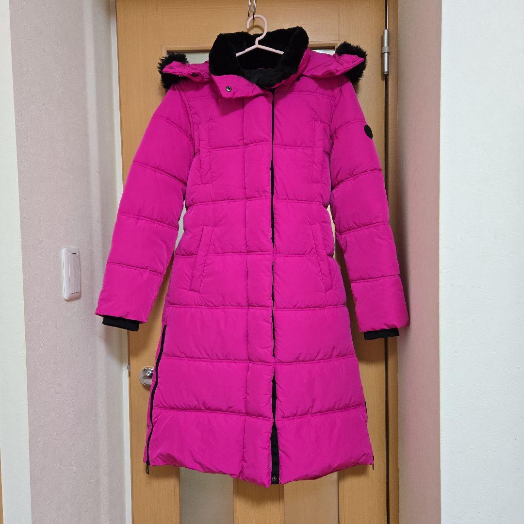 Desigual ベルトパデットコートMピンク美品