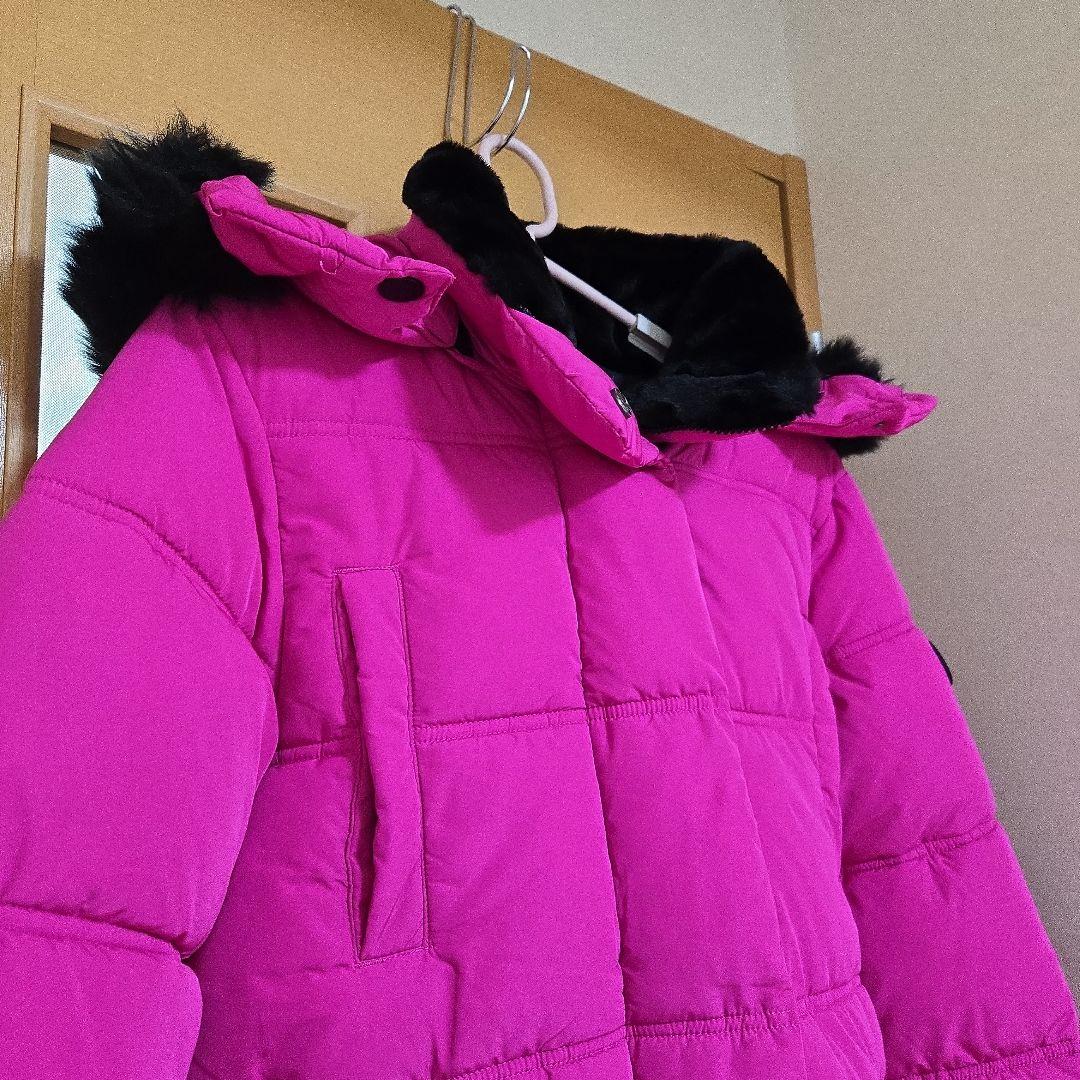 Desigual ベルトパデットコートMピンク美品