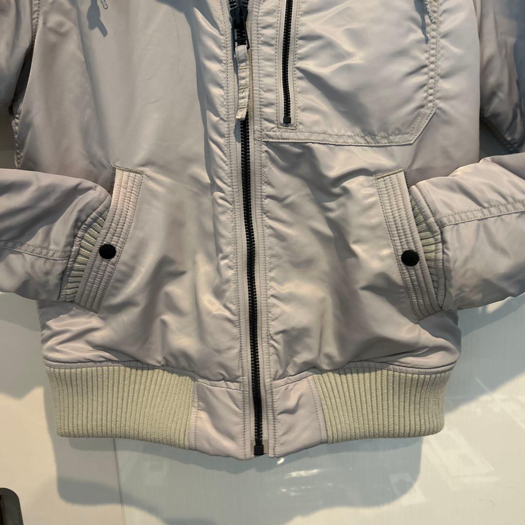 ALPHA INDUSTRIES MA-1ジャケット グレー フード付き