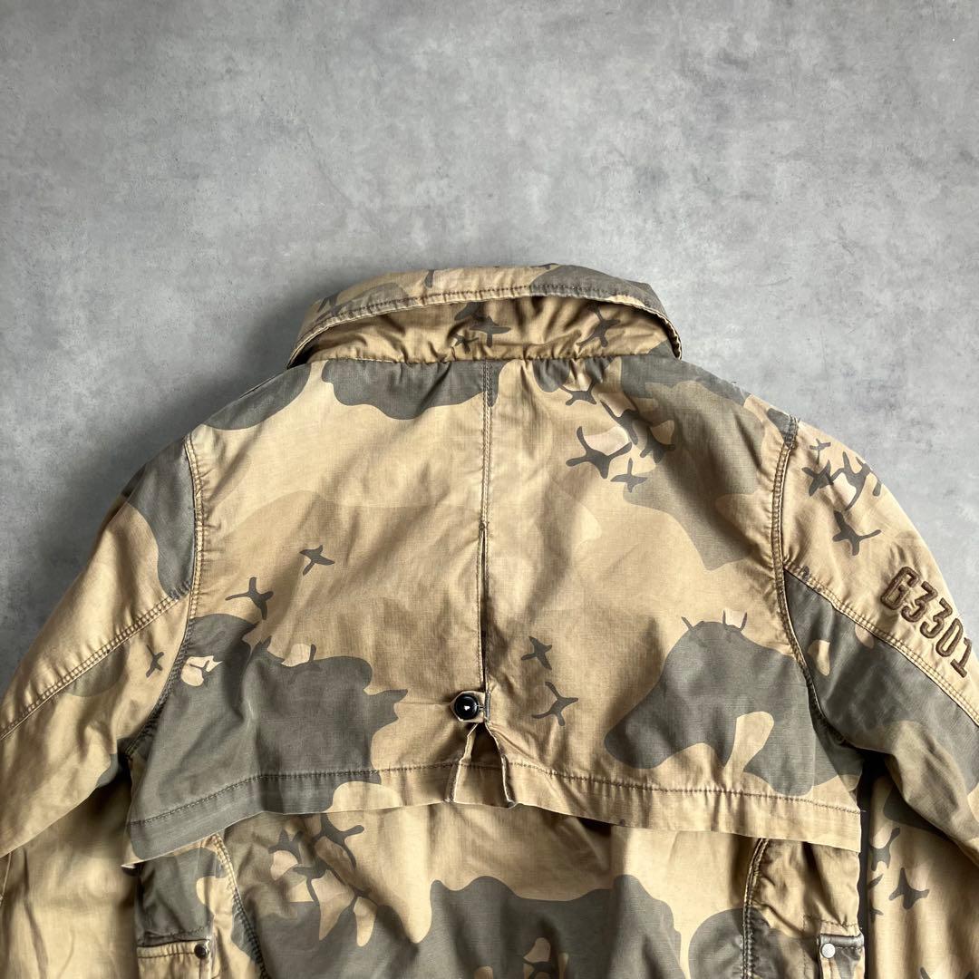00s y2k g-star raw 短丈 カモフラ 迷彩 フライト ジャケット