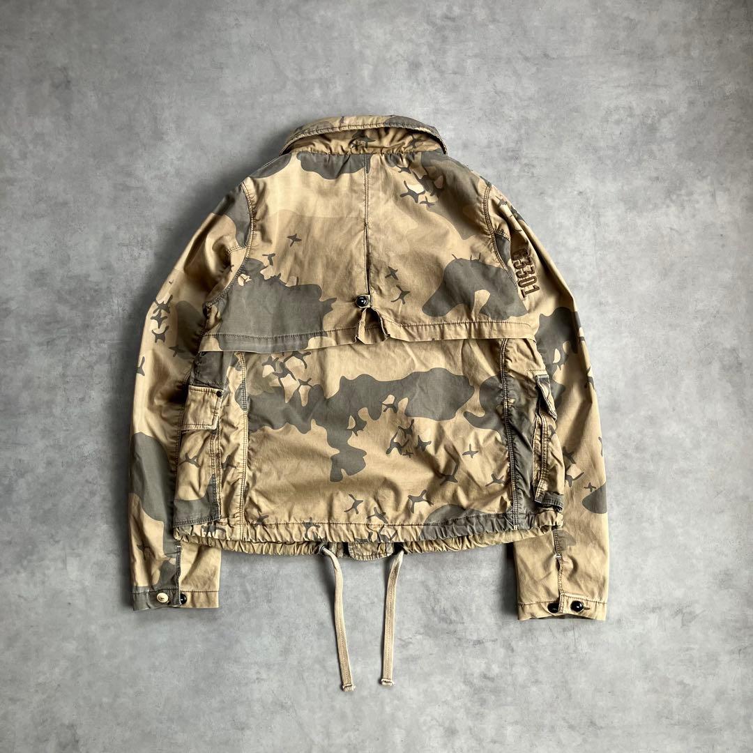 00s y2k g-star raw 短丈 カモフラ 迷彩 フライト ジャケット