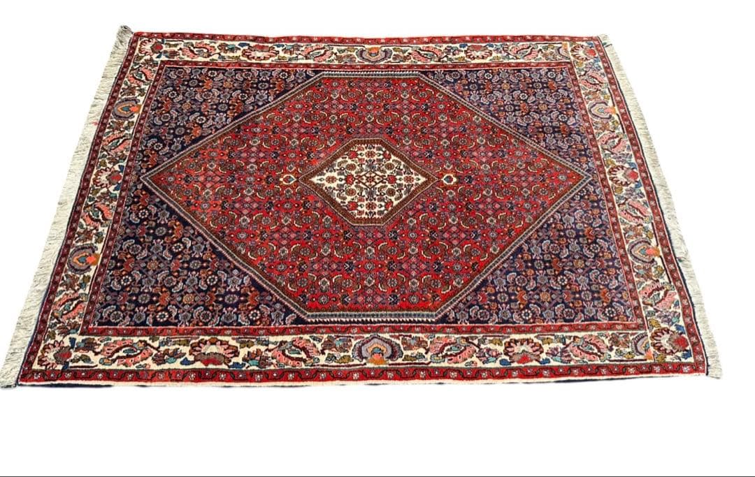 手織りペルシア絨毯　ビジャー産　サイズ約167x118cm ウール100%