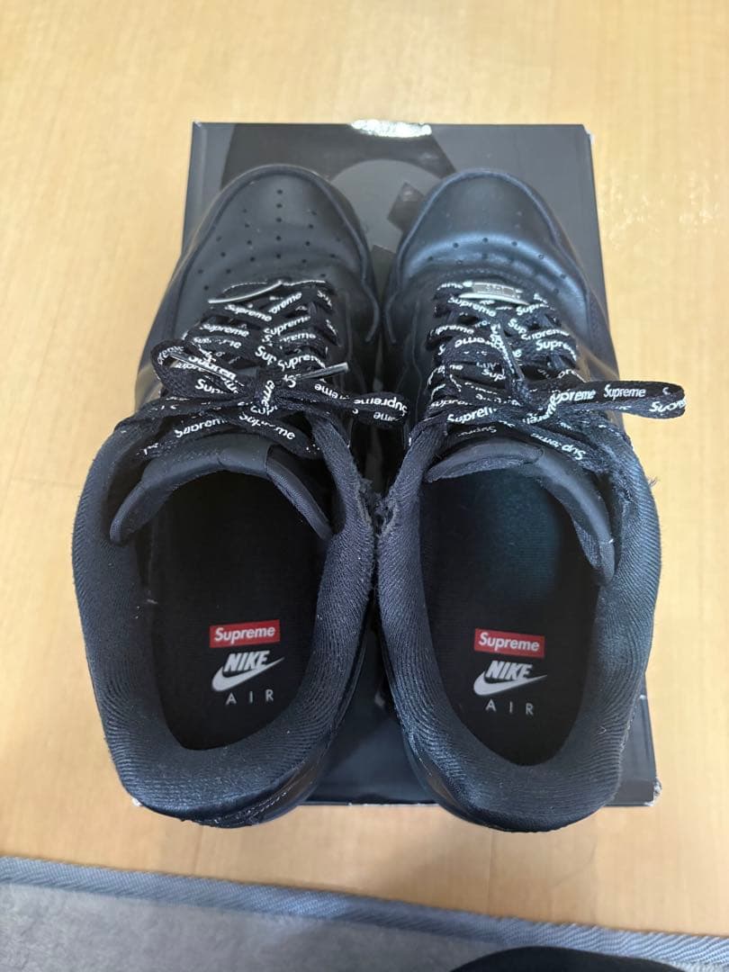 Supreme Nike Air Force 1 Low ブラック 25.5