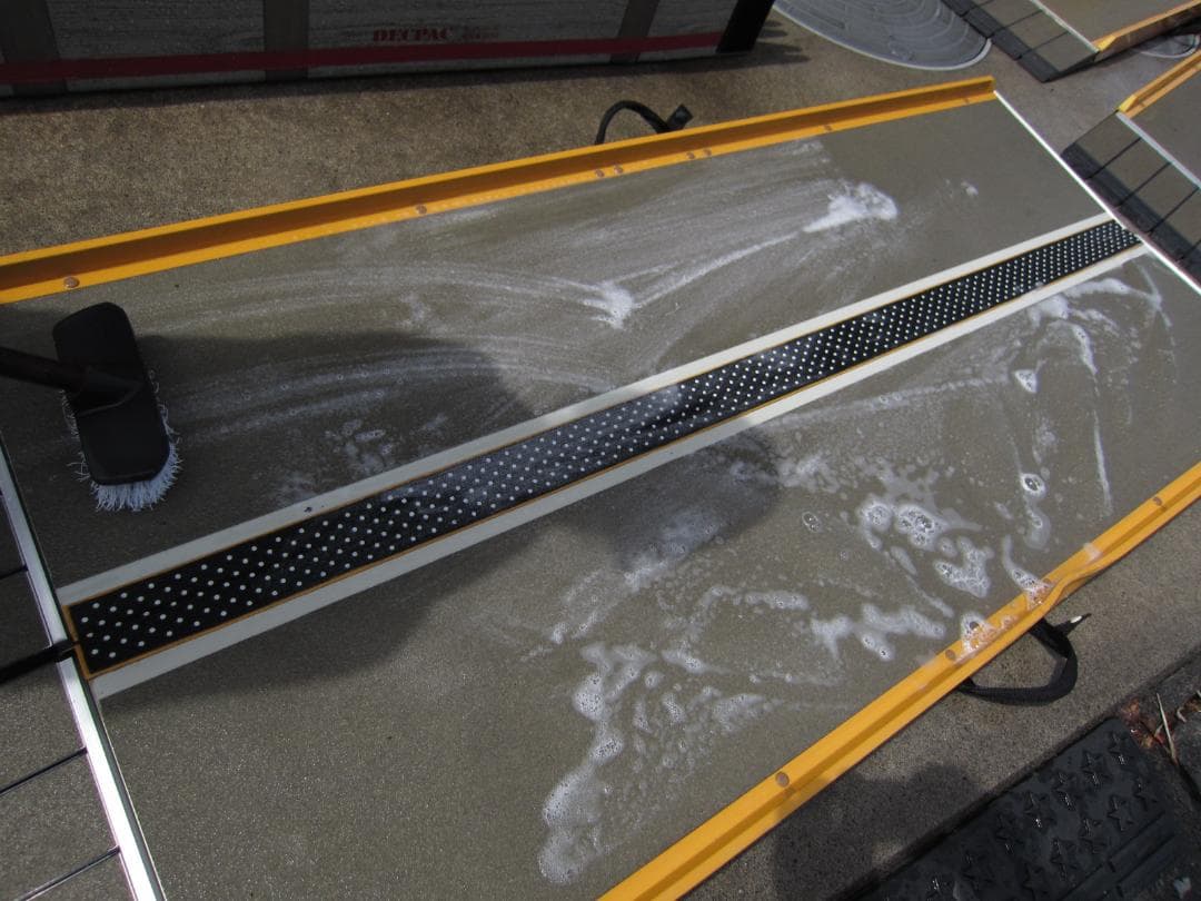 ②音＆凸凹有 シコク 段ない・ス 2M 200cm 介護スロープ 高圧洗浄済