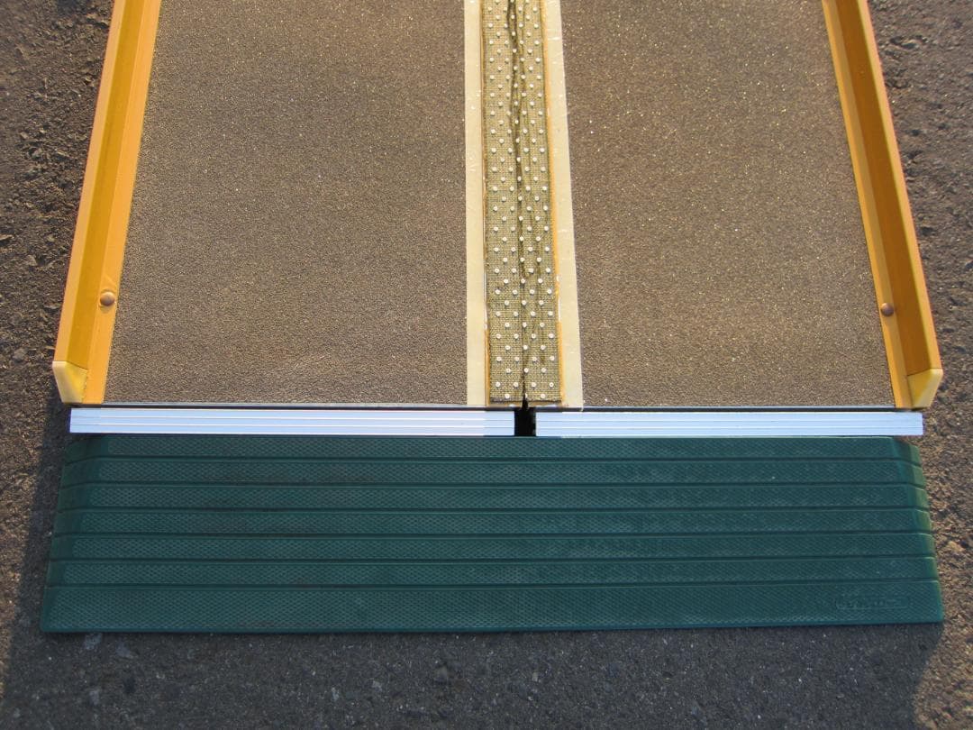 ②音＆凸凹有 シコク 段ない・ス 2M 200cm 介護スロープ 高圧洗浄済