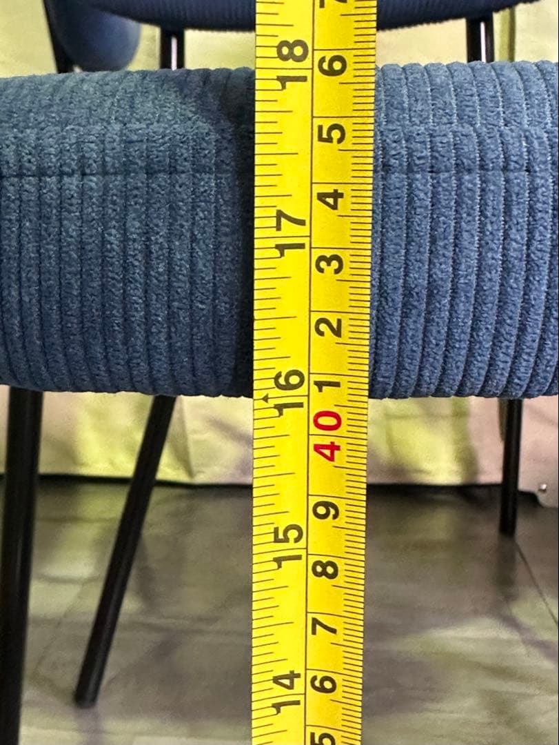 期間限定 ! 新品 ダイニングチェア 椅子 インテリア 4脚セット ブルー