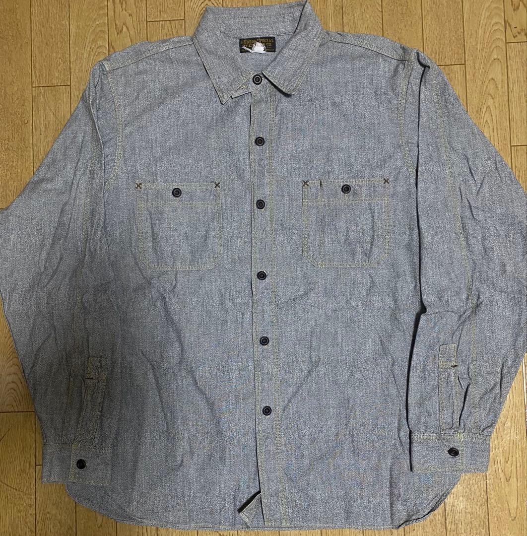 フリーホイーラーズ Neal(ニール)シャツsize17杢シャンブレー