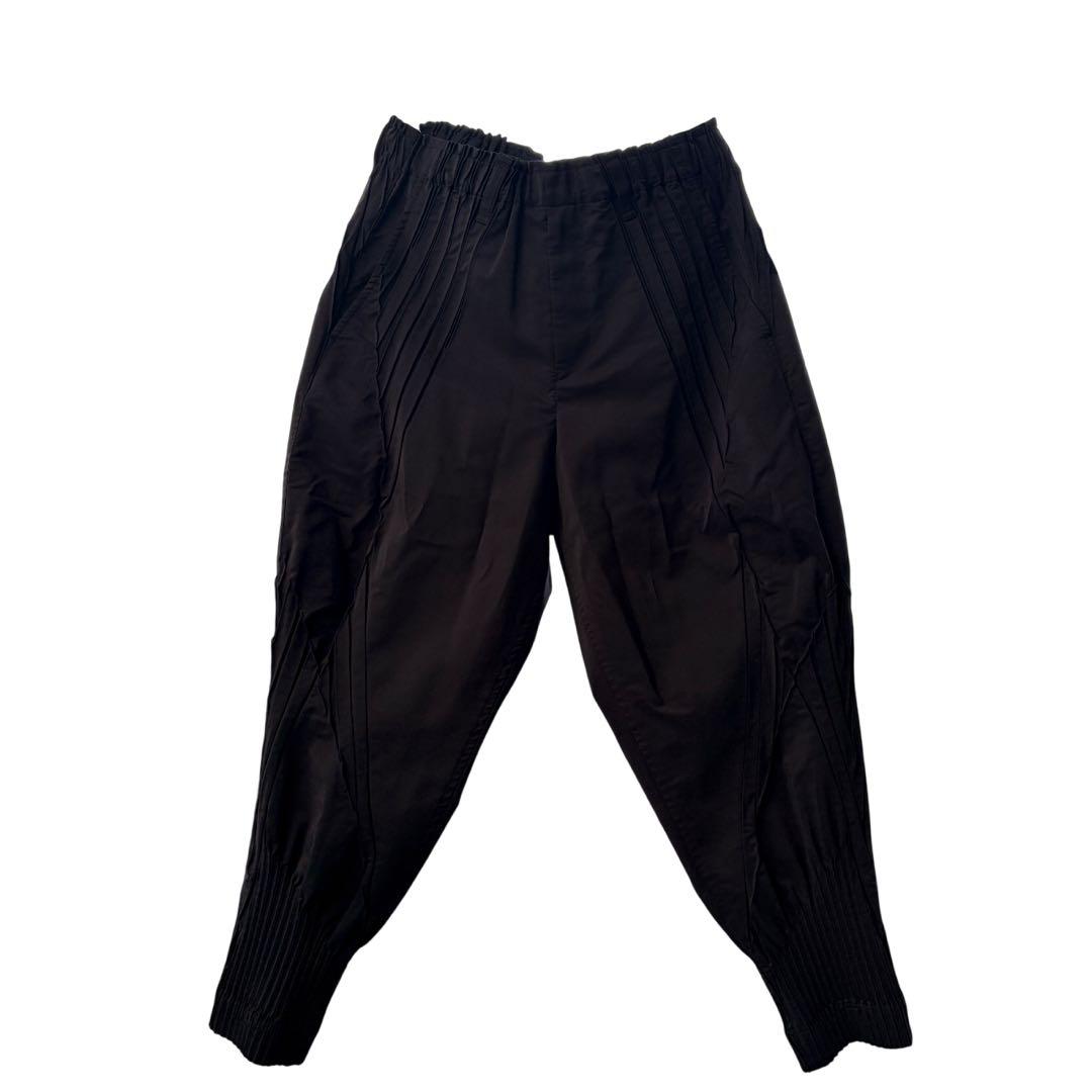 【美品】イッセイミヤケ A-POC TYPE-S クロップドパンツ ブラック