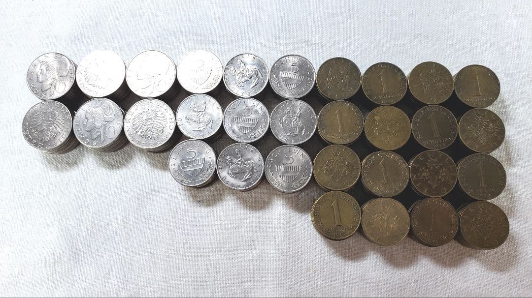 外貨　オーストリアシリング　　外国　海外　古銭　硬貨　貨幣　ユーロ　ドイツ