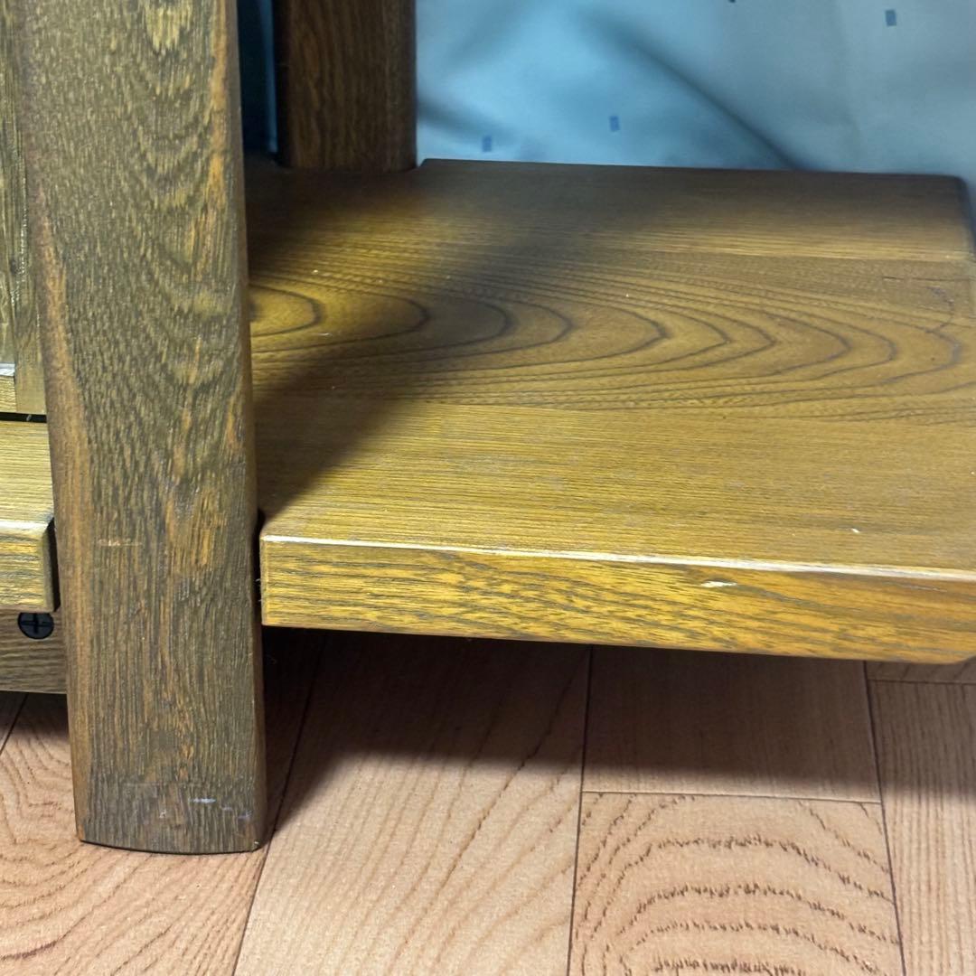 カリモク karimoku 和モダン　引き出し付　飾り棚　シェルフ　135cm