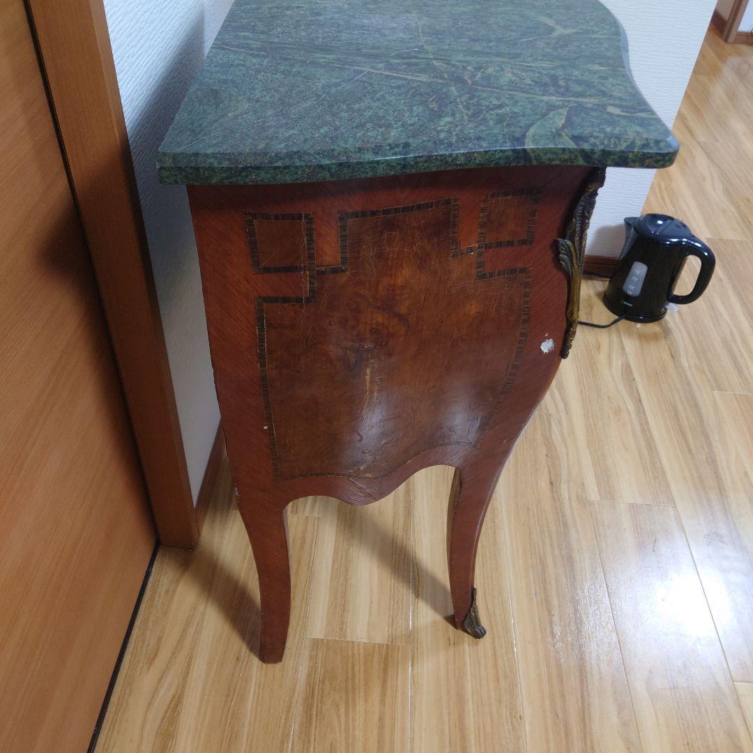 ★希少品★アンティーク 大理石天板 サイドチェスト サイドテーブル