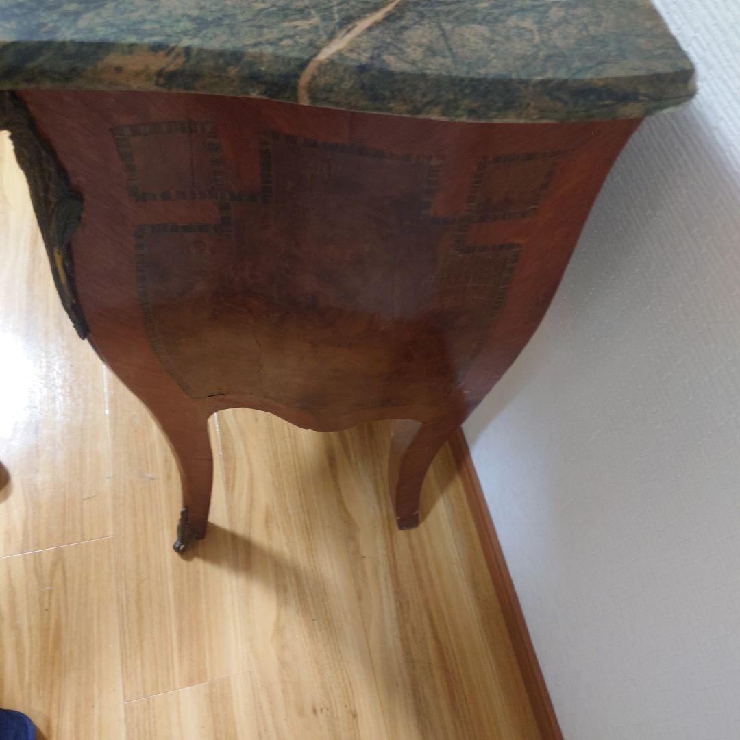 ★希少品★アンティーク 大理石天板 サイドチェスト サイドテーブル