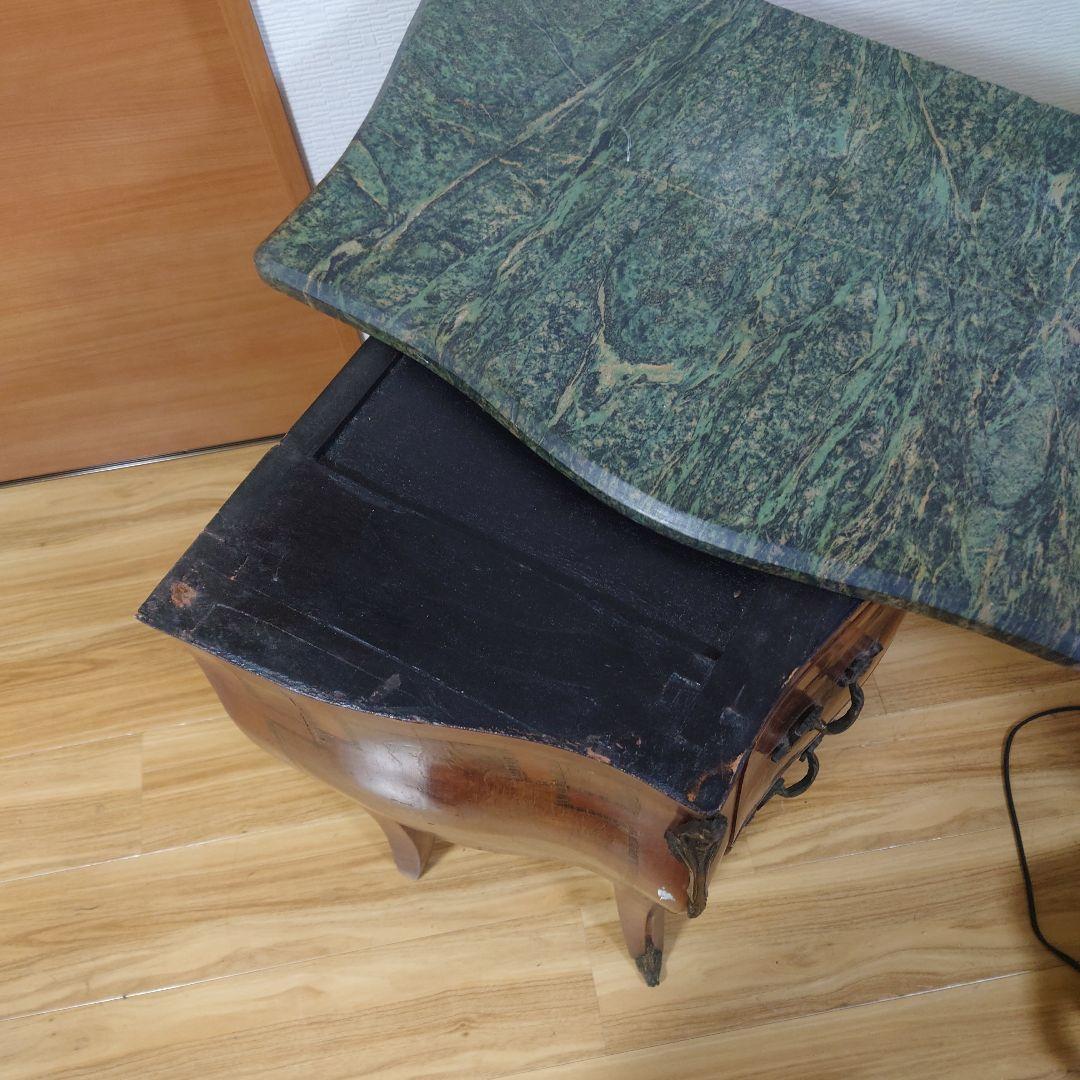 ★希少品★アンティーク 大理石天板 サイドチェスト サイドテーブル