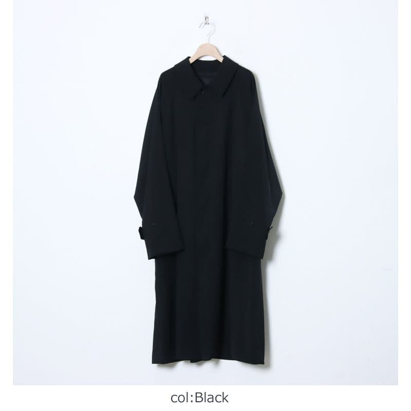 comoli 24AW ウールギャババルカラーコート