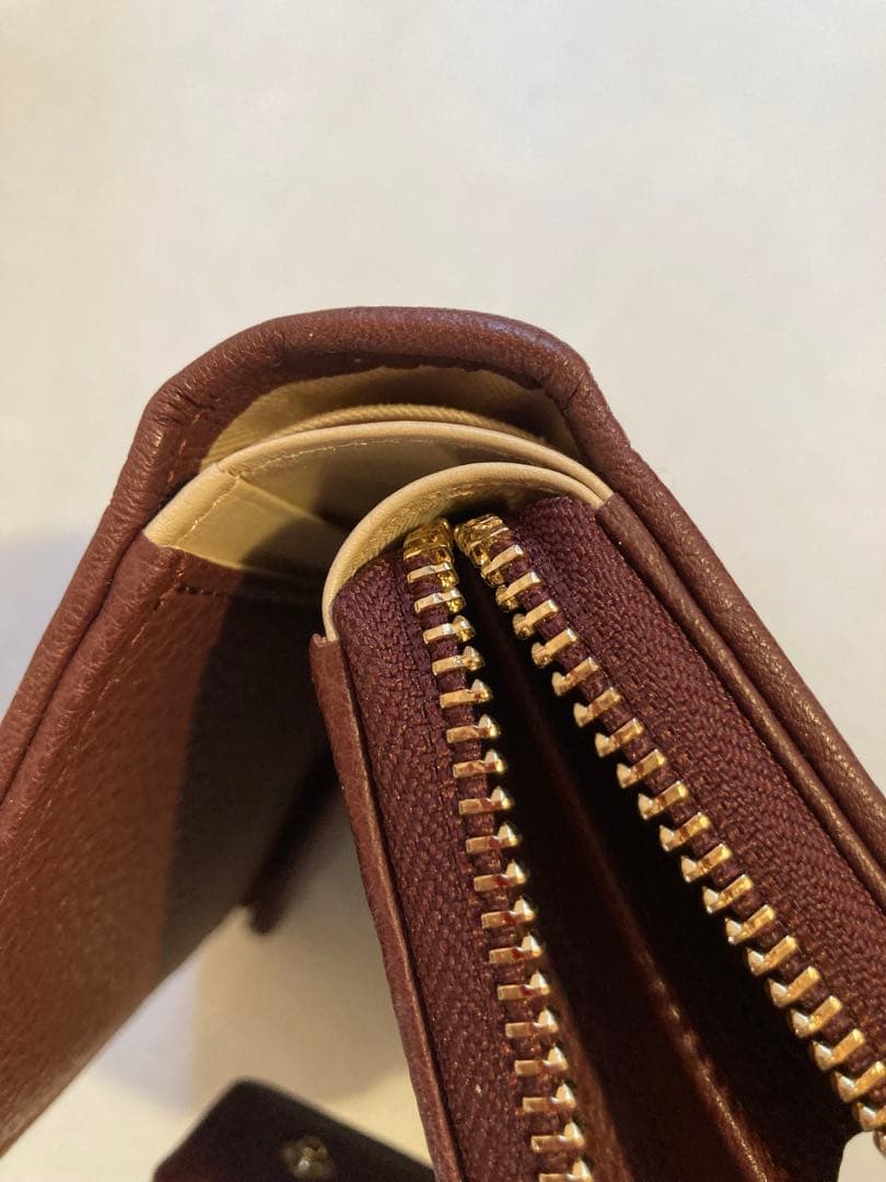 土屋鞄製造所 ブラウンレザー 二つ折り財布