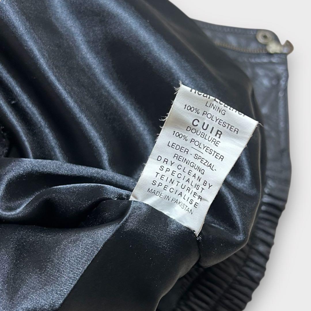 90s vintage レザージャケット 短丈 A2 本革 フライトジャケット