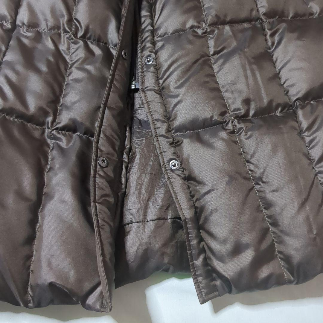 大きいサイズ46 23区ブラウン ダウンジャケット　ベルト付き