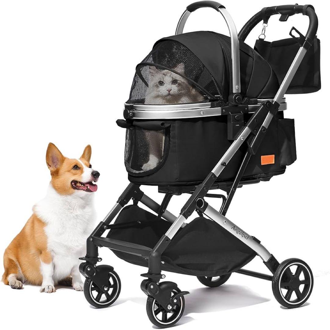 Angelpet ペットカート ブラック AP-S1