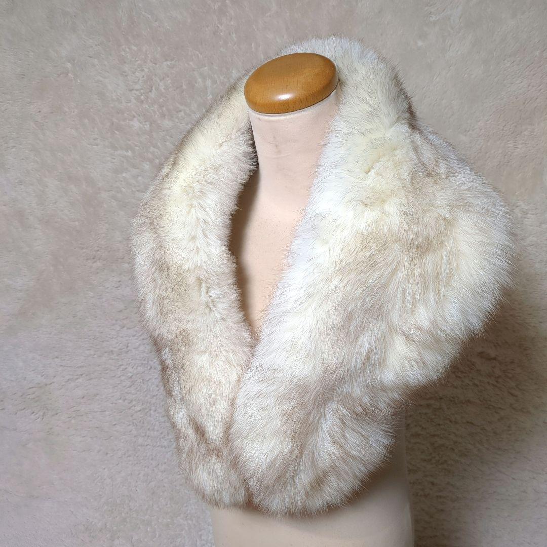 1回着用！SAGA FOX　高級フォックスファー大判ショール　成人式