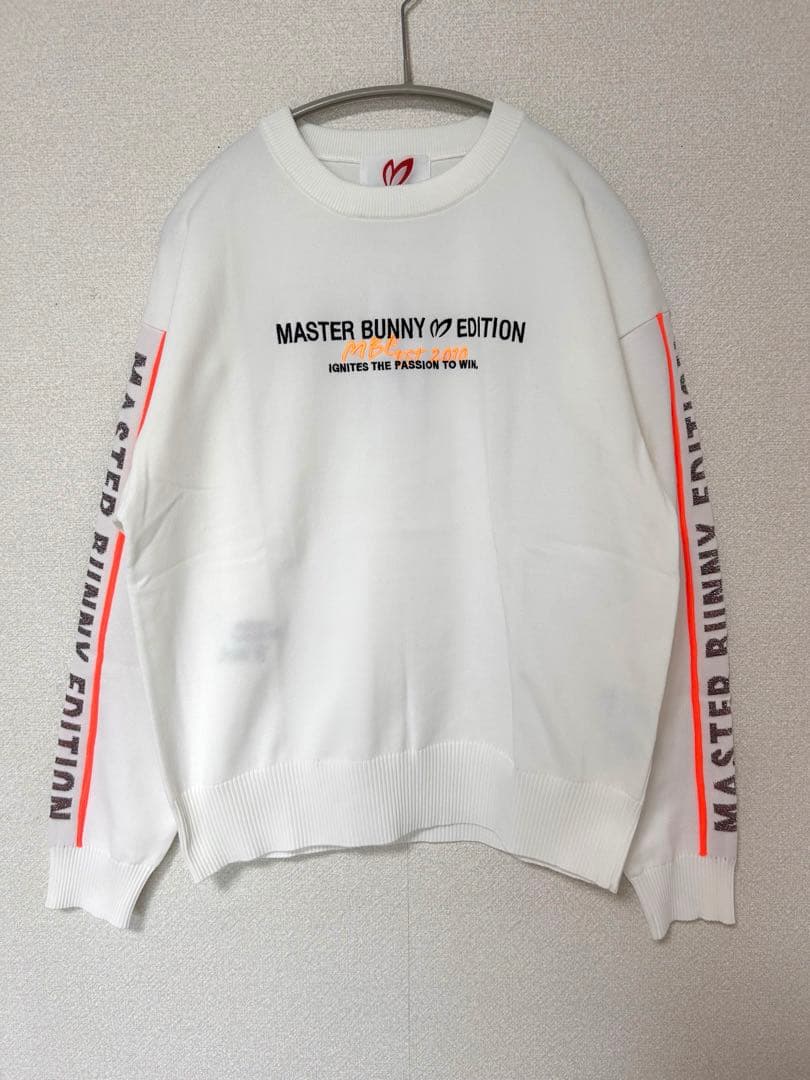 新品マスターバニー★ ジャガードライン クルーネックニットプルオーナー