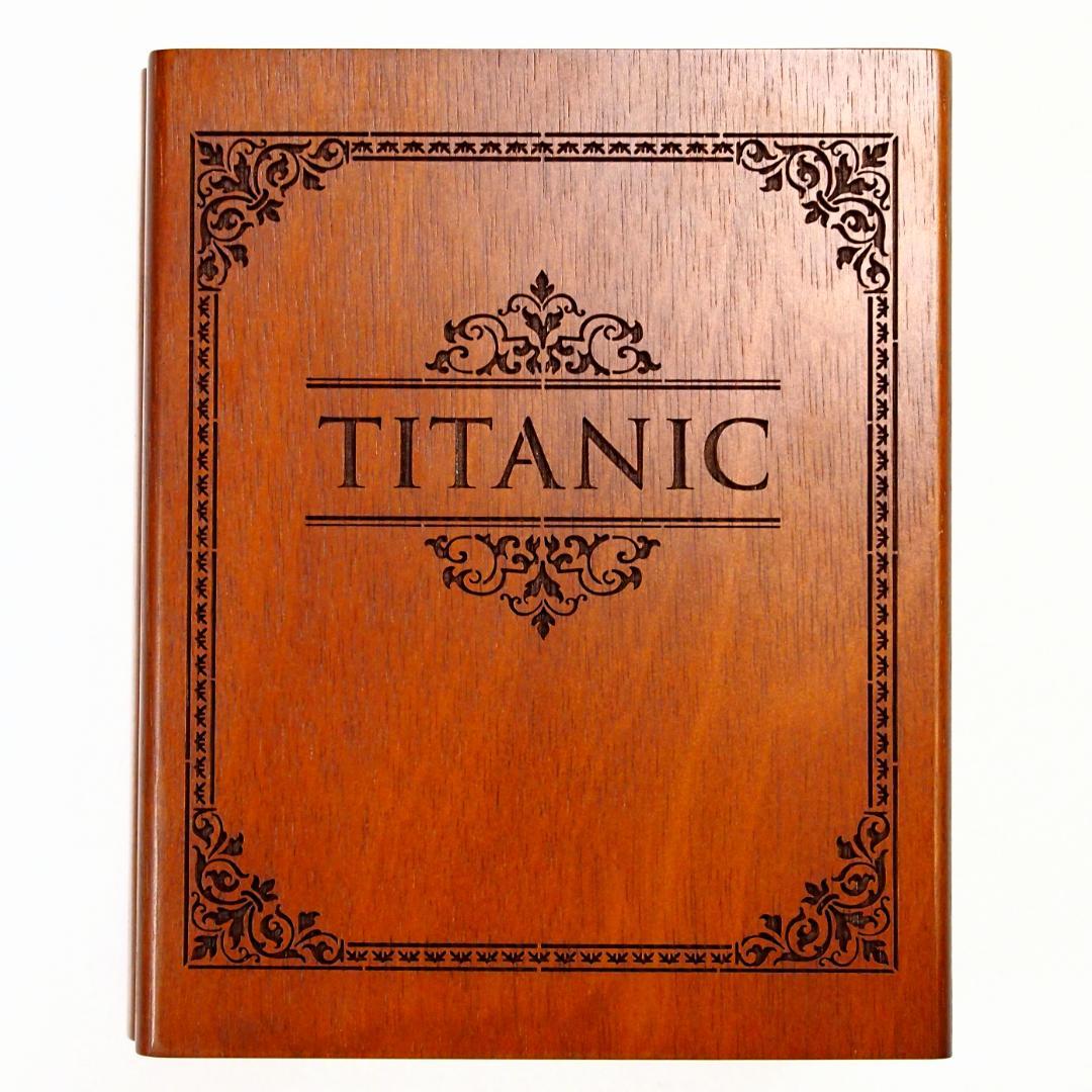 未使用　純正　非売品　タイタニック 木製置き時計　TITANIC　CLOCK