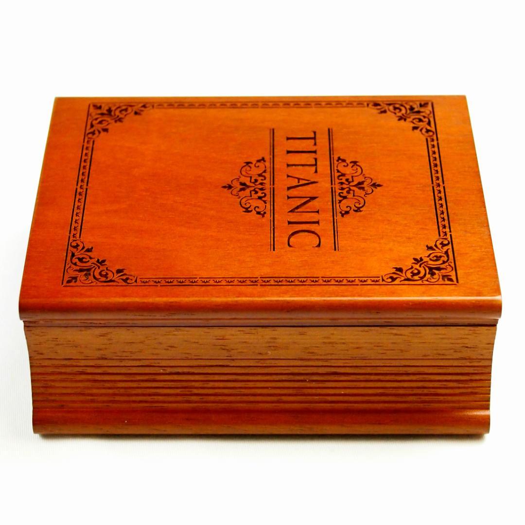 未使用　純正　非売品　タイタニック 木製置き時計　TITANIC　CLOCK