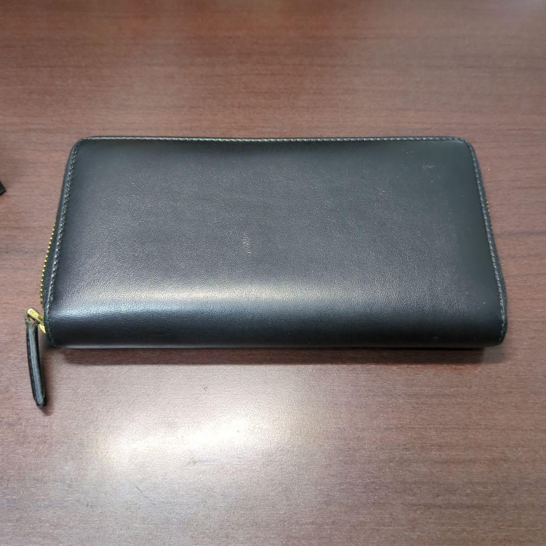 GUCCIメンズ ヴィンテージロゴラウンドファスナー長財布