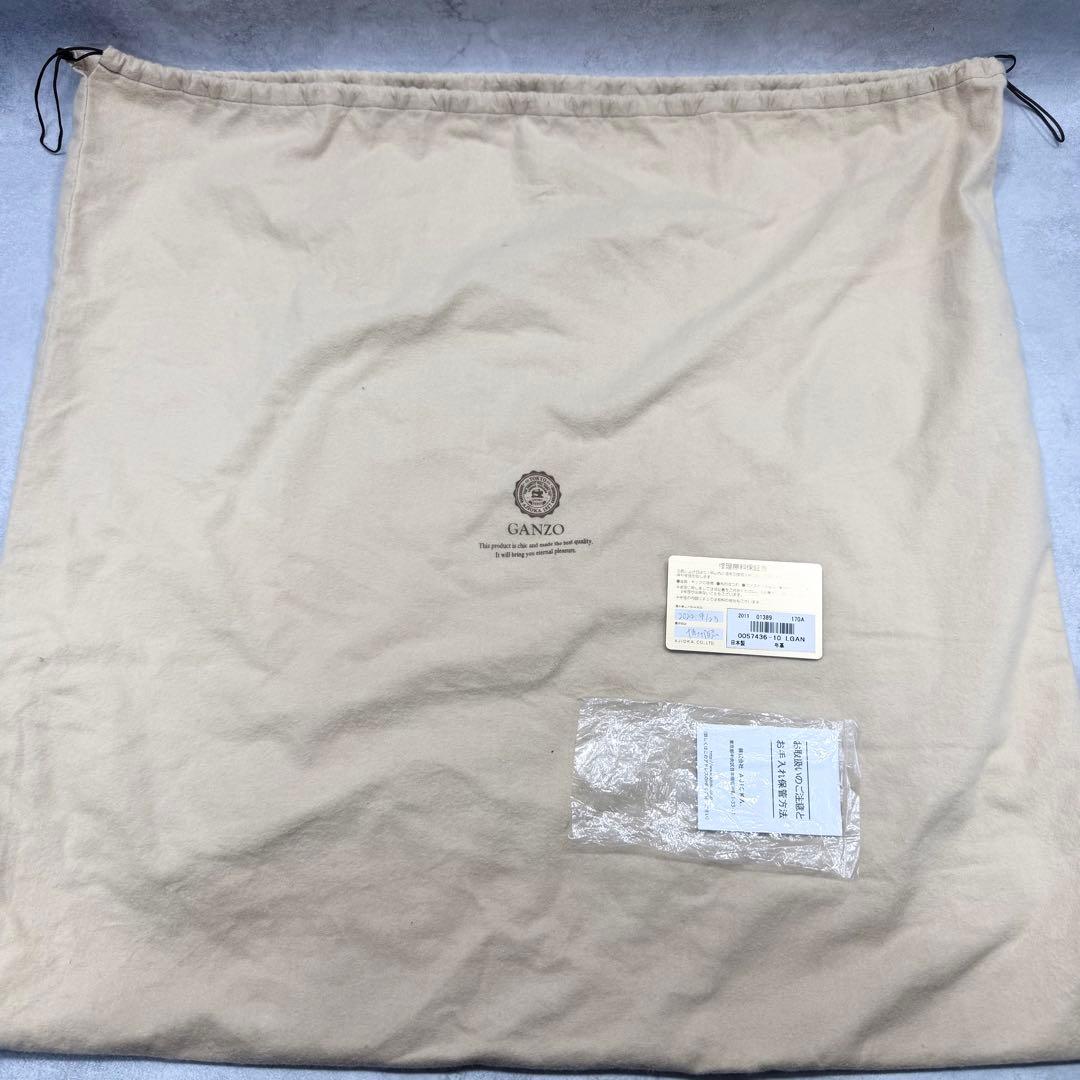 GANZO ガンゾ GUD オープントート 最高級レザー トートバッグ 黒