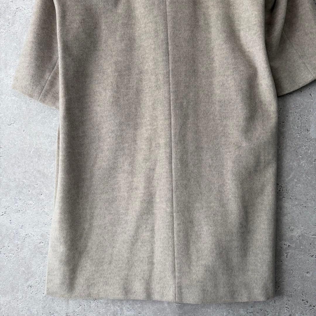 IENA ロングスリットノーカラーコート　38 ウエストベルト付