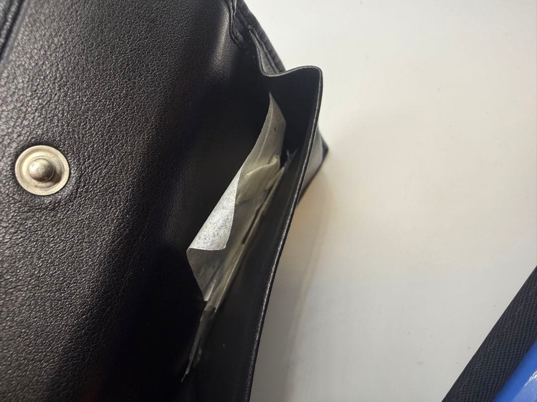 GUCCI メンズ 二つ折り財布 レザー ブラック 箱付き