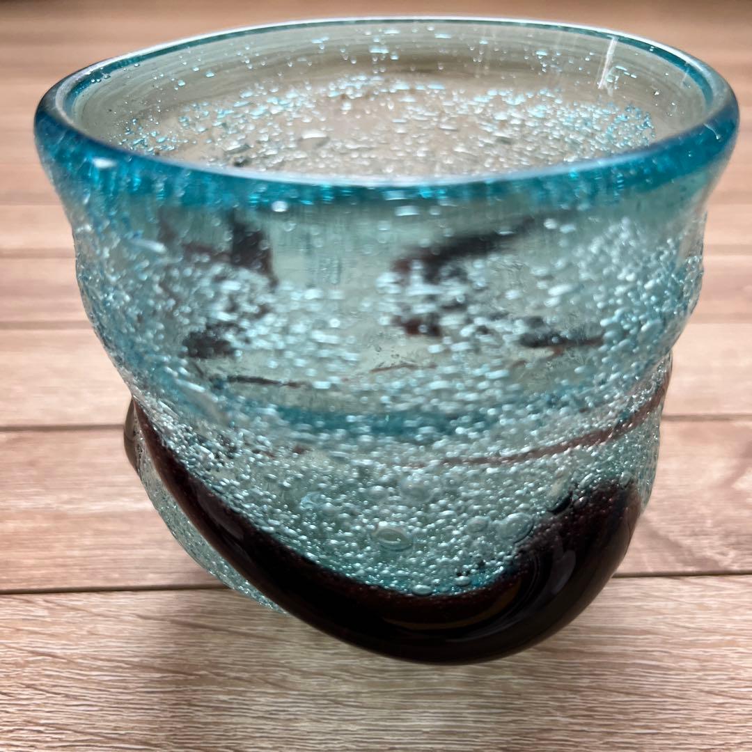 稲嶺盛吉　琉球ガラス　カップとソーサーセット