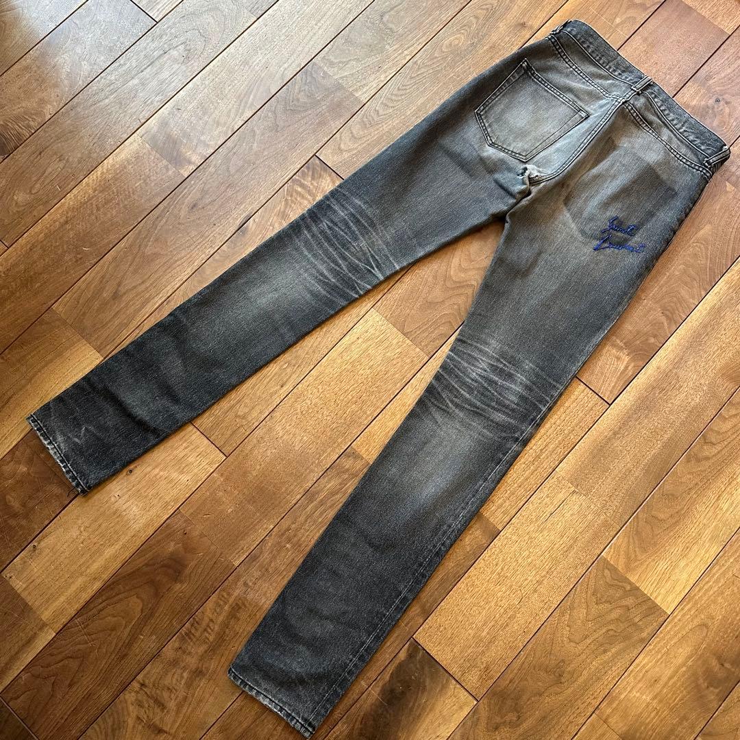 SAINT LAURENT PARIS バック刺繍　スキニーデニム　26