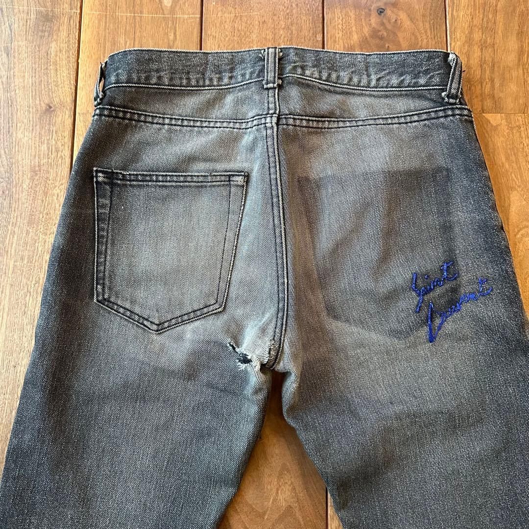 SAINT LAURENT PARIS バック刺繍　スキニーデニム　26