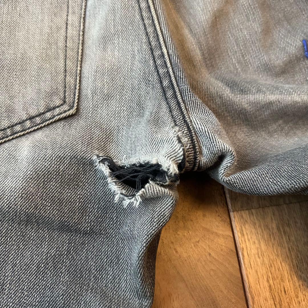SAINT LAURENT PARIS バック刺繍　スキニーデニム　26